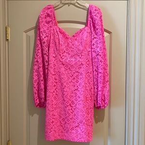 NWT Lilly Pulitzer Juliah Lace Dress Prosecco Pink